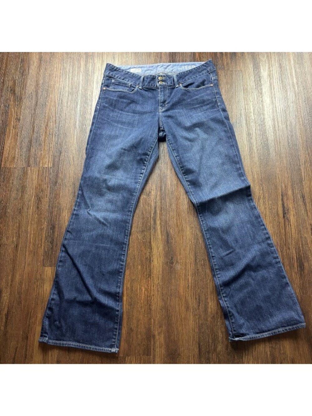 Gap 1969 Perfect Boot Jeans Dark Wash Classic Y2K Women’s Size 32/14r
